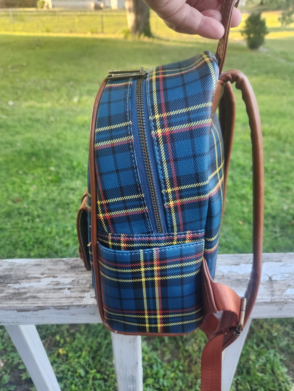 Loungefly Pokémon Pikachu Tartan Plaid Mini Backpack Preloved - Picture 8 of 11